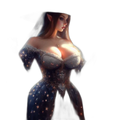 dress, robot, fantasy art, concept art transparent PNG cut-out