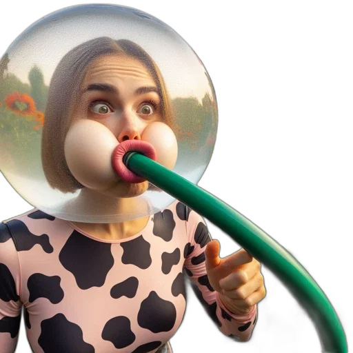 umbrella, mask, 3d render, concept art transparent PNG cut-out