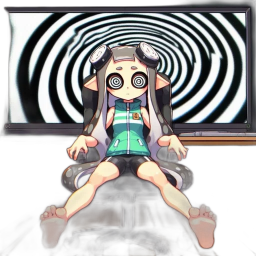 creature, mask, hair, robot transparent PNG cut-out