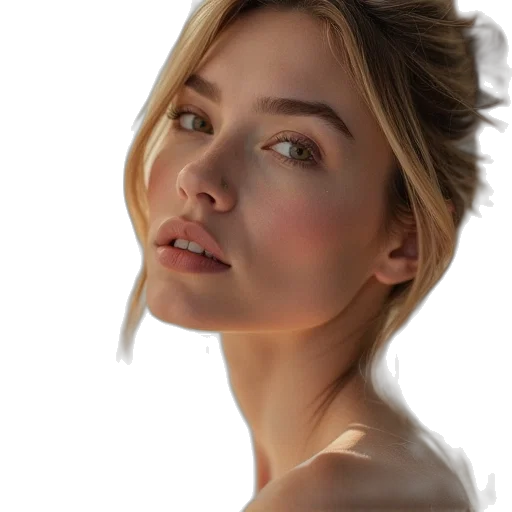 face, hair, crown, jewelry transparent PNG cut-out