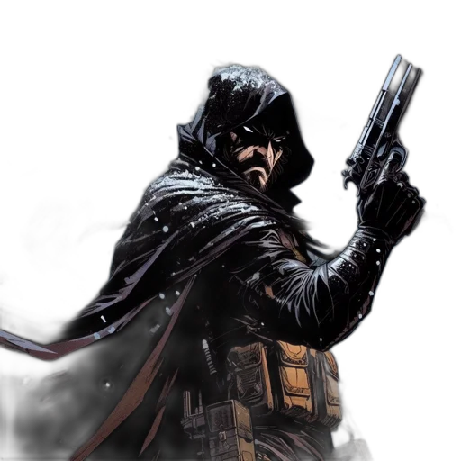 comic book art, concept art, fantasy art, cyberpunk transparent PNG cut-out