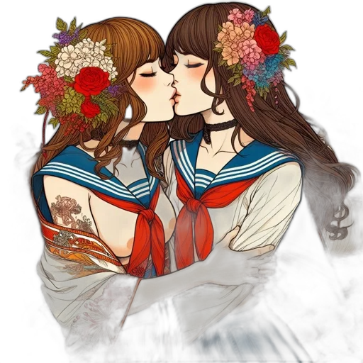 anime, watercolor, fantasy art, pixel art transparent PNG cut-out