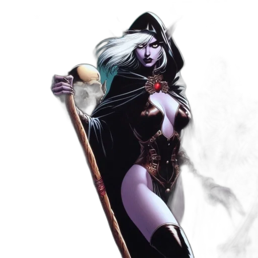 concept art, comic book art, fantasy art, dark transparent PNG cut-out