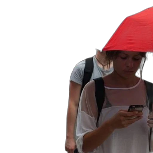 umbrella, hat, 3d render, rain transparent PNG cut-out
