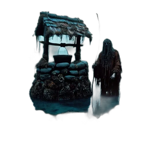 creature, building, jacket, hair transparent PNG cut-out