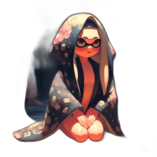 jacket, dress, mask, creature transparent PNG cut-out