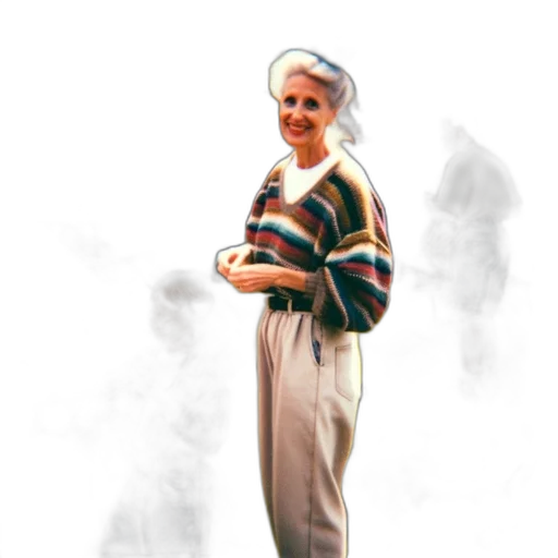 dress, staff, jacket, hat transparent PNG cut-out