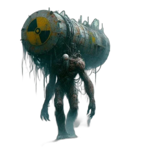 creature, robot, weapon, concept art transparent PNG cut-out