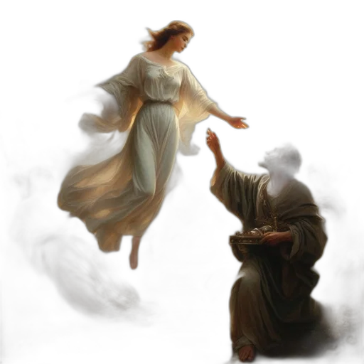 concept art, fantasy art, photorealistic, oil painting transparent PNG cut-out
