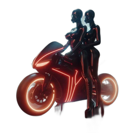 3d render, concept art, photorealistic, cyberpunk transparent PNG cut-out