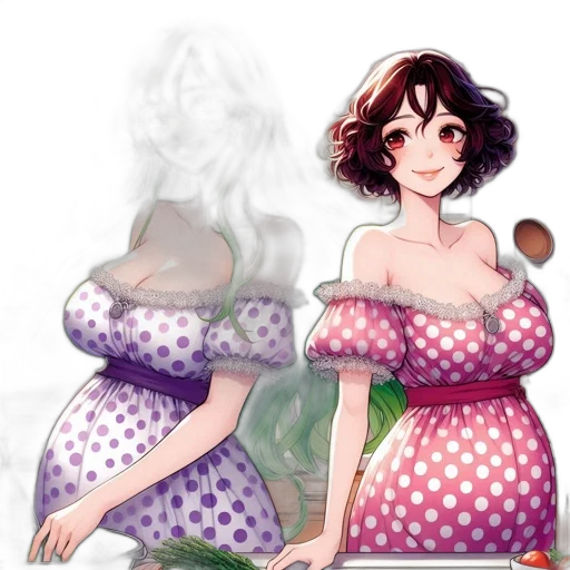 dress, concept art, watercolor, fantasy art transparent PNG cut-out