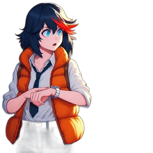 jacket, staff, weapon, jewelry transparent PNG cut-out