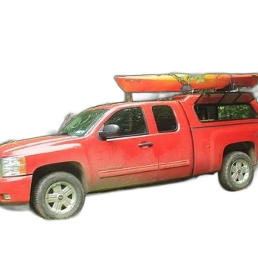 car, 3d render, red, pickup transparent PNG cut-out
