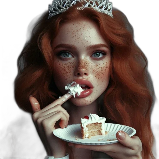crown, food, face, jewelry transparent PNG cut-out