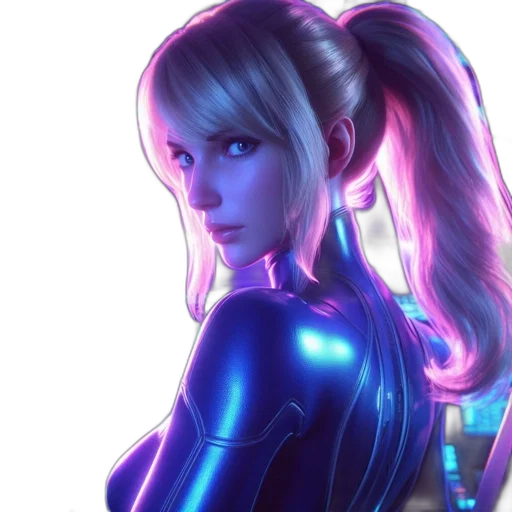 robot, cyberpunk, concept art, fantasy art transparent PNG cut-out