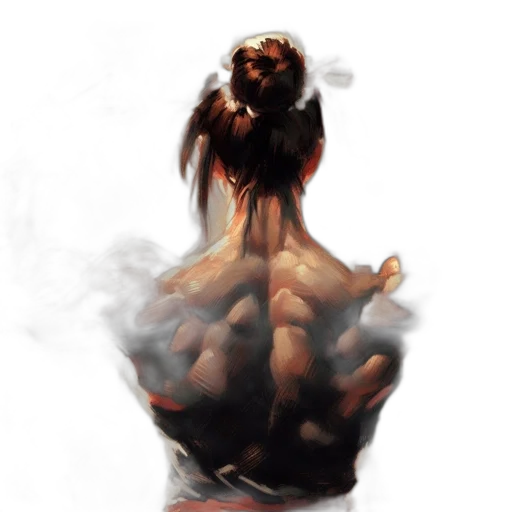 creature, face, mask, hair transparent PNG cut-out