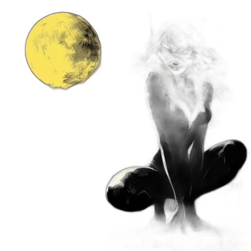 flower, mask, staff, creature transparent PNG cut-out