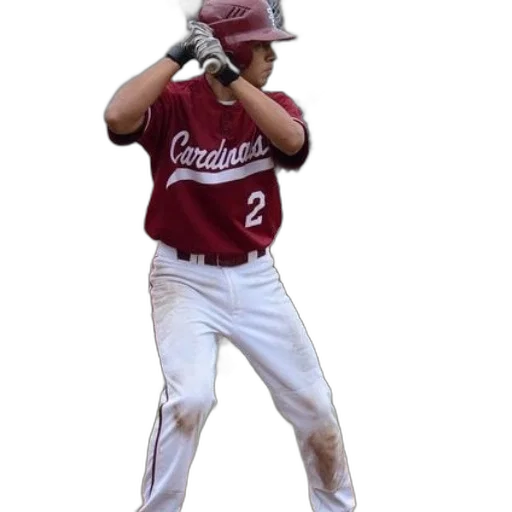 baseball, player, red, cardinals transparent PNG cut-out
