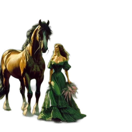 dress, animal, crown, photorealistic transparent PNG cut-out