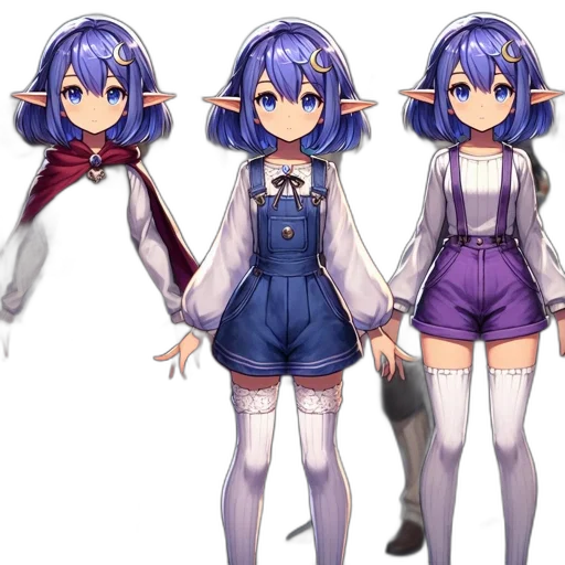 dress, staff, creature, concept art transparent PNG cut-out