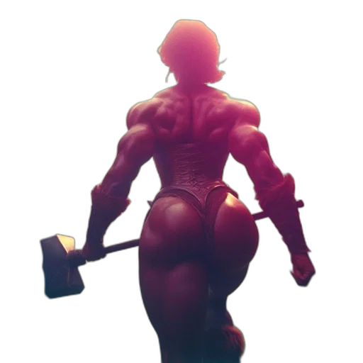 robot, weapon, sword, staff transparent PNG cut-out