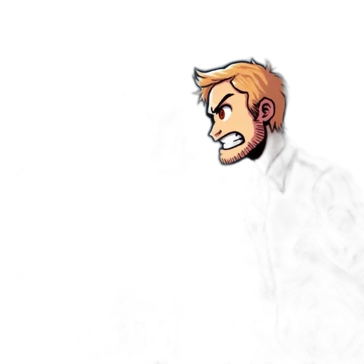 staff, face, creature, pixel art transparent PNG cut-out