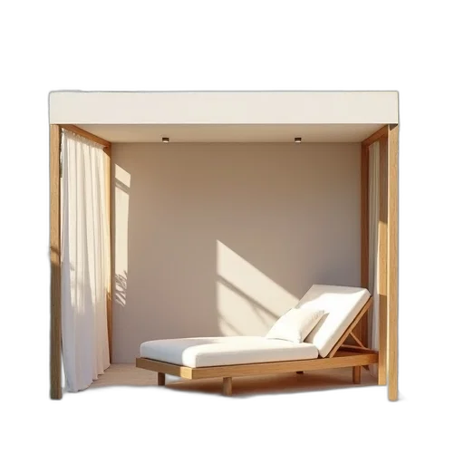 furniture, umbrella, staff, 3d render transparent PNG cut-out