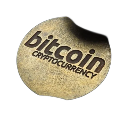 3d render, close-up, bitcoin, cryptocurrency transparent PNG cut-out