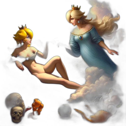 concept art, fantasy art, pixel art, 3d render transparent PNG cut-out