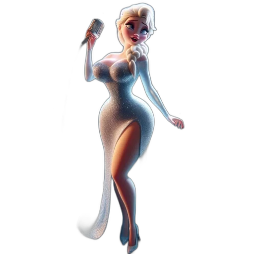 dress, staff, concept art, cartoon transparent PNG cut-out