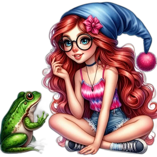hat, dress, jewelry, creature transparent PNG cut-out