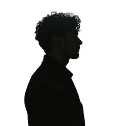 jacket, staff, face, hair transparent PNG cut-out