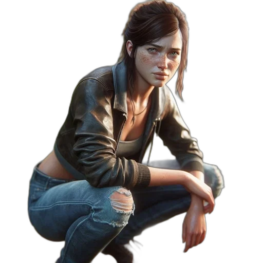 jacket, face, weapon, concept art transparent PNG cut-out