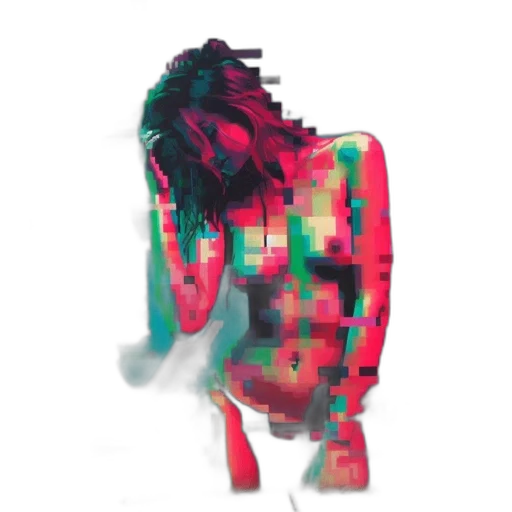 hair, creature, dress, robot transparent PNG cut-out