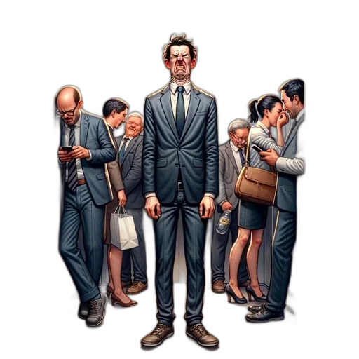 jacket, mask, face, staff transparent PNG cut-out