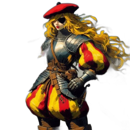 concept art, fantasy art, comic book art, pixel art transparent PNG cut-out