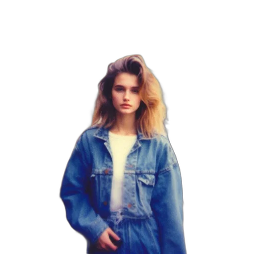 jacket, dress, hair, face transparent PNG cut-out