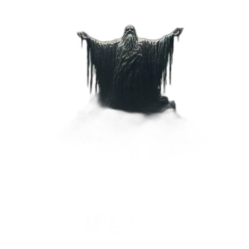 creature, crown, mask, jacket transparent PNG cut-out