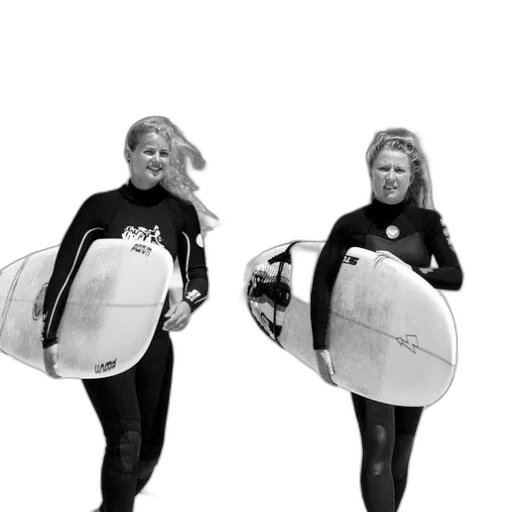 underwater, two, women, wetsuits transparent PNG cut-out