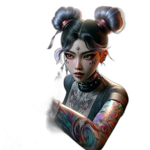 staff, cyberpunk, fantasy art, concept art transparent PNG cut-out