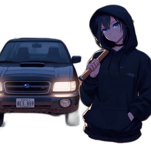 car, jacket, weapon, animal transparent PNG cut-out