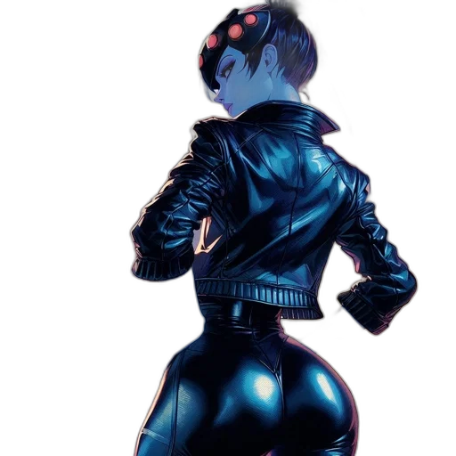 jacket, robot, mask, cyberpunk transparent PNG cut-out