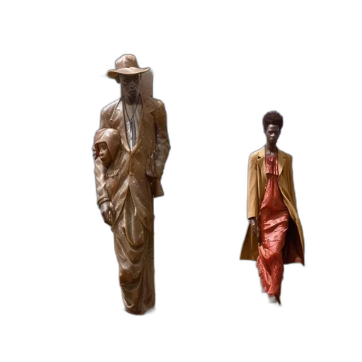 3d render, concept art, earth tones, surreal transparent PNG cut-out