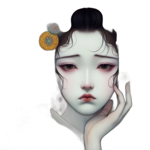 mask, face, crown, flower transparent PNG cut-out