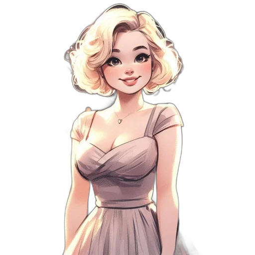 dress, crown, face, staff transparent PNG cut-out