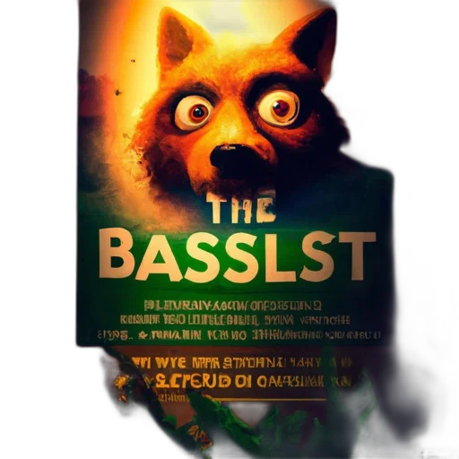 concept art, poster, basslist, fox transparent PNG cut-out