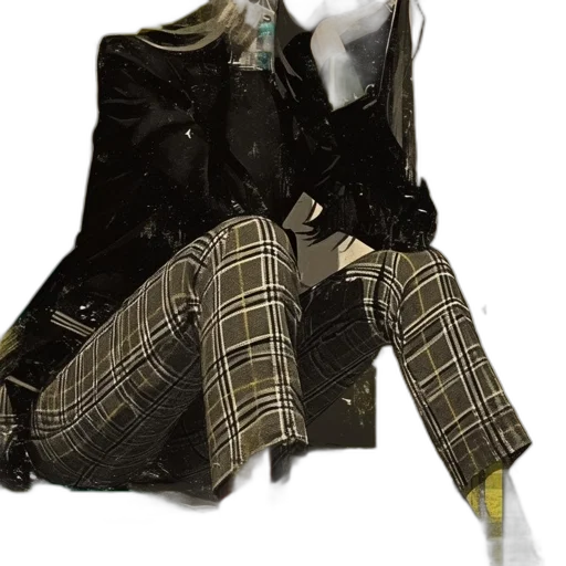 jacket, dress, jewelry, staff transparent PNG cut-out