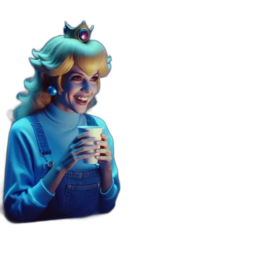 crown, robot, face, staff transparent PNG cut-out