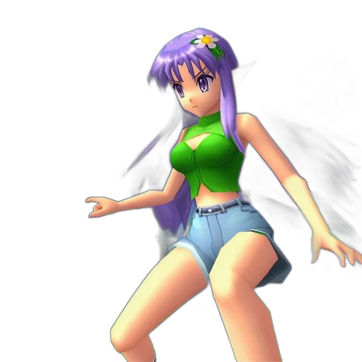 dress, weapon, 3d render, pixel art transparent PNG cut-out