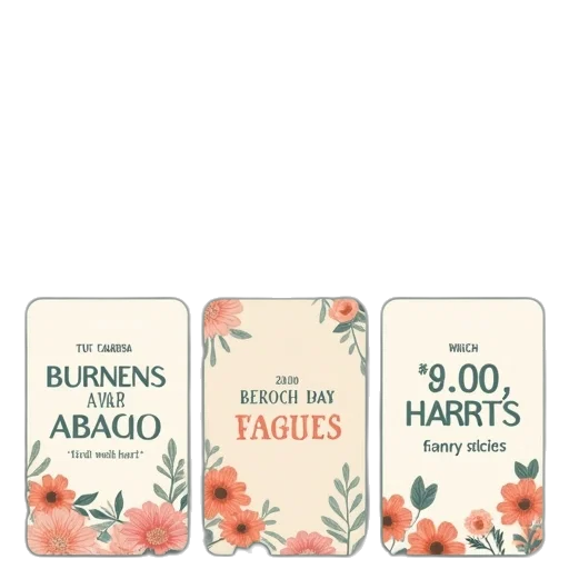 earth tones, set, scripture, cards transparent PNG cut-out